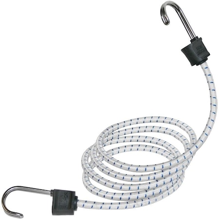 Twin Anchor 0 Bungee Cord, 40 In L, Rubber, Hook End